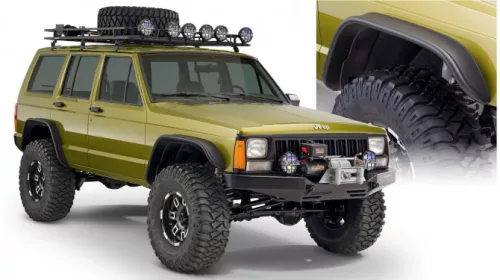 Front and rear fender flares RealTruck Bushwacker Flat Style