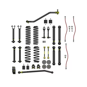   Clayton Off Road Overland+ Lift 4" Suspension kit - Jeep Wrangler TJ 97-06;Wrangler LJ 04-06