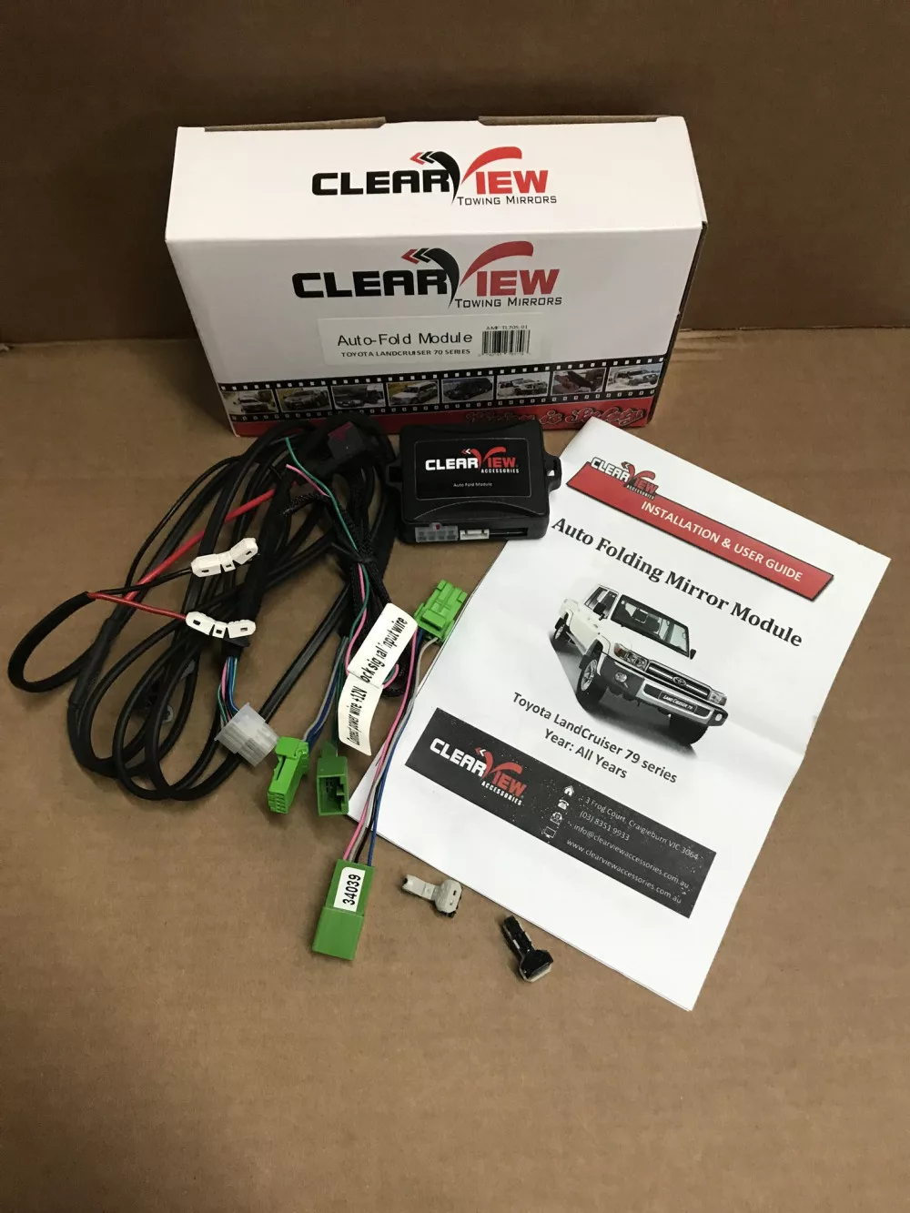 ClearView auto-fold module for Foldable mirrors for Toyota L
