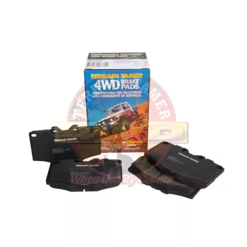   Terrain Tamer Fékbetét készlet első TT (Disc Pad Set Front Terrain Tamer) Toyota Hilux LN 46 60 61 65 RN 36 46 YN 60 63 65 67 1979-1988 Landcruiser BJ 42 45 46 60 70 73 74 75 FJ 40 45 60 62 70 73 75 HJ 47 60 61 75 LJ RJ 70 1980-1990