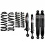 EFS felfüggesztés +40 mm futómű emelő készlet JEEP Commander XH XK 2006->