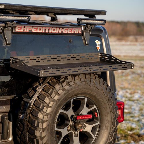 Expedition-Gear Spare tire storage platform