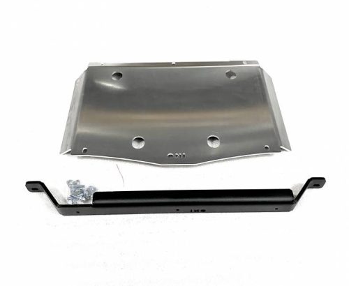 F4x4 aluminium manual gearbox cover protects Nissan Patrol Y61