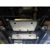   F4x4 aluminium manual gearbox cover protects Nissan Patrol Y61