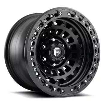   Alloy Wheel 17x9 ET-15 5x127 D101 Zephyr Beadlock Matte Black Fuel
