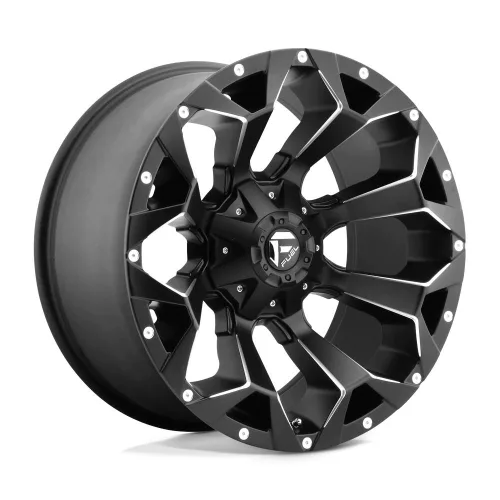 Alloy Wheel 22x10 ET-18 8x165.1 D546 Assault Matte Black Milled Fuel