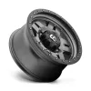   Alloy Wheel 15x8 ET-18 5x114.3 D558 Anza Matte GUN Metal Black Bead Ring Fuel