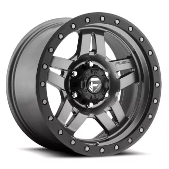   Alloy Wheel 17x8.5 ET-6 5x127 D558 Anza Matte Gunmetal/Black Bead Ring Fuel