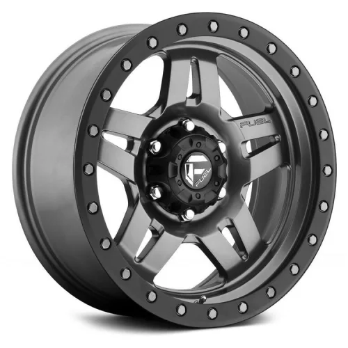 Alloy Wheel 20x9 ET19 6x139,7 D558 Anza Matte Gunmetal/Black Bead Ring Fuel
