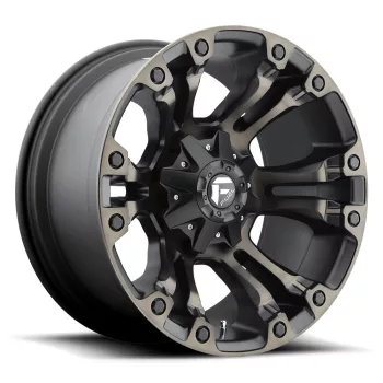   Alloy Wheel 18x9 ET1 6x135/6x139.7 D569 Vapor Matte Black Double Dark Tint Fuel