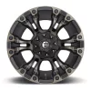   Alloy Wheel 18x9 ET1 6x135/6x139.7 D569 Vapor Matte Black Double Dark Tint Fuel