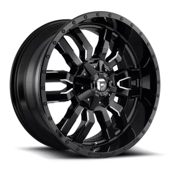   Alloy Wheel 20x9 ET20 5x139.7/5x150 D595 Sledge Gloss Black Milled Fuel