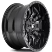Alloy Wheel 22x10 ET-18 6x135/6x139,7 D595 Sledge Gloss Black Milled Fuel