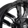   Alloy Wheel 18x8 ET35 5x114.3/5x120 D596 Sledge Matte Black/Gloss Black Lip Fuel