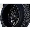 Alloy Wheel 18x8 ET35 5x114.3/5x120 D596 Sledge Matte Black/Gloss Black Lip Fuel