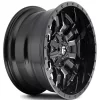   Alloy Wheel 18x8 ET35 5x127/5x110 D596 Sledge Matte Black/Gloss Black Lip Fuel