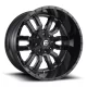 Alloy Wheel 22x10 ET-18 6x135/6x139,7 D596 Sledge Matte Black Gloss Black LIP Fuel