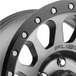 Alloy Wheel 17x9 ET-12 5x127 D601 Vector Matte Gunmetal/Black Bead Ring Fuel