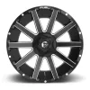   Alloy Wheel 20x10 ET-18 5x114.3/5x127 D616 Contra Matte Black Milled Fuel
