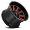   Alloy Wheel 20x9 ET20 5x127/5x139.7 D621 Hardline Gloss Black Red Tinted Clear Fuel