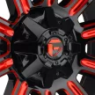 Alloy Wheel 20x9 ET20 5x127/5x139.7 D621 Hardline Gloss Black Red Tinted Clear Fuel