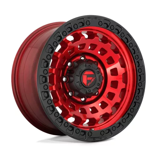 Alloy Wheel 17x9 ET1 5x127 D632 Zephyr Candy RED Black Bead Ring Fuel