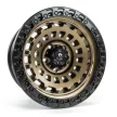 Alloy Wheel 17x9 ET-12 5x127 D634 Zephyr Matte Bronze Black Bead Ring Fuel