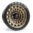 Alloy Wheel 17x9 ET1 5x127 D634 Zephyr Matte Bronze/Black Bead Ring Fuel