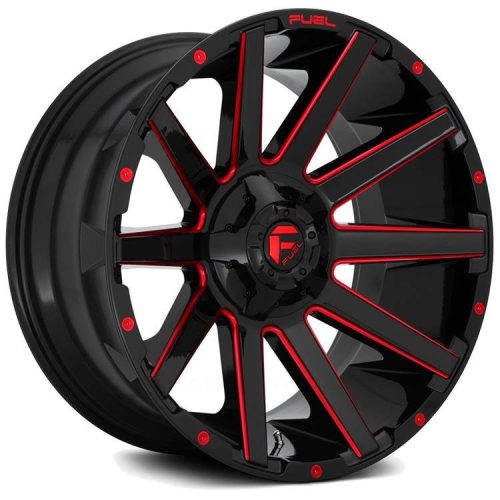 Alloy Wheel 18x9 ET-12 6x135/6x139,7 D643 Contra Gloss Black RED Tinted Clear Fuel