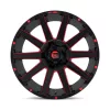   Alloy Wheel 18x9 ET1 6x135/6x139,7 D643 Contra Gloss Black RED Tinted Clear Fuel