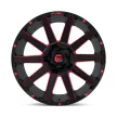 Alloy Wheel 20x10 ET-18 5x114.3/5x127 D643 Contra Gloss Black RED Tinted Clear Fuel