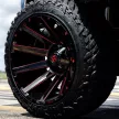 Alloy Wheel 20x9 ET1 5x127/5x114.3 D643 Contra Gloss Black/Red Tinted Clear Accents Fuel