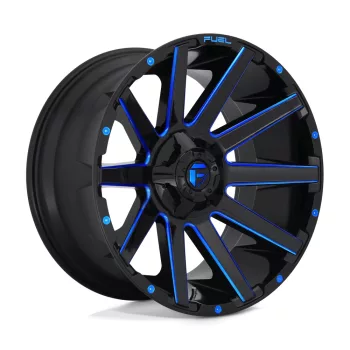   Alloy Wheel 18x9 ET1 6x135/6x139,7 D644 Contra Gloss Black Blue Tinted Clear Fuel