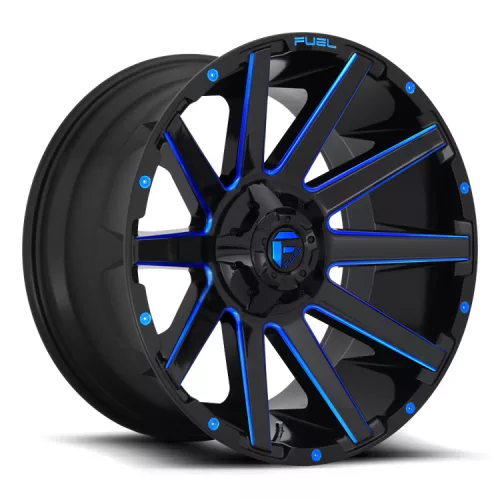 Alloy Wheel 20x9 ET2 6x135/6x139,7 D644 Contra Gloss Black/Blue Tinted Clear Fuel