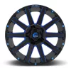   Alloy Wheel 22x10 ET-19 6x135/6x139,7 D644 Contra Gloss Black/Blue Tinted Clear Fuel