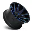 Alloy Wheel 22x10 ET-19 6x135/6x139,7 D644 Contra Gloss Black/Blue Tinted Clear Fuel