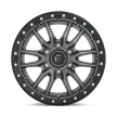 Alloy Wheel 17x9 ET1 5x127 D680 Rebel Matte GUN Metal Black Bead Ring Fuel