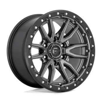   Alloy Wheel 17x9 ET-12 6x139,7 D680 Rebel Matte GUN Metal Black Bead Ring Fuel