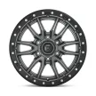 Alloy Wheel 17x9 ET1 6x135 D680 Rebel Matte GUN Metal Black Bead Ring Fuel
