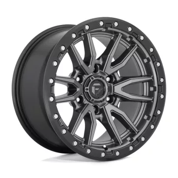   Alloy Wheel 20x9 ET1 8x170 D680 Rebel Matte GUN Metal Black Bead Ring Fuel