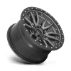   Alloy Wheel 20x9 ET1 8x170 D680 Rebel Matte GUN Metal Black Bead Ring Fuel