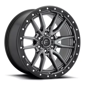   Alloy Wheel 20x9 ET1 5x127 D680 Rebel 6 Matte Gun Metal/Black Ring Fuel
