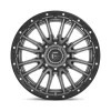   Alloy Wheel 22x10 ET-18 8x180 D680 Rebel Matte GUN Metal Black Bead Ring Fuel