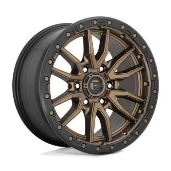   Alloy Wheel 18x9 ET1 6x139.7 D681 Rebel Matte Bronze Black Bead Ring Fuel