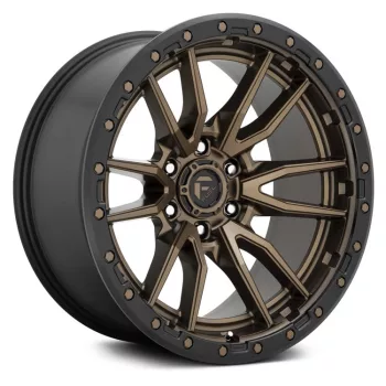   Alloy Wheel 22x10 ET-13 6x139,7 D681 Rebel 6 Matte Bronze Black Bead Ring Fuel