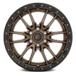 Alloy Wheel 22x10 ET-13 6x139,7 D681 Rebel 6 Matte Bronze Black Bead Ring Fuel