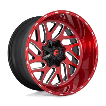   Alloy Wheel 20x10 ET-18 5x114.3/5x127 D691 Triton Candy RED Milled Fuel