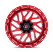 Alloy Wheel 20x10 ET-18 5x114.3/5x127 D691 Triton Candy RED Milled Fuel