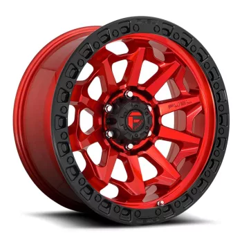   Alloy Wheel 18x9 ET-12 5x127 D695 Covert Candy RED Black Bead Ring Fuel