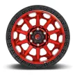 Alloy Wheel 18x9 ET1 5x127 D695 Covert Candy RED Black Bead Ring Fuel